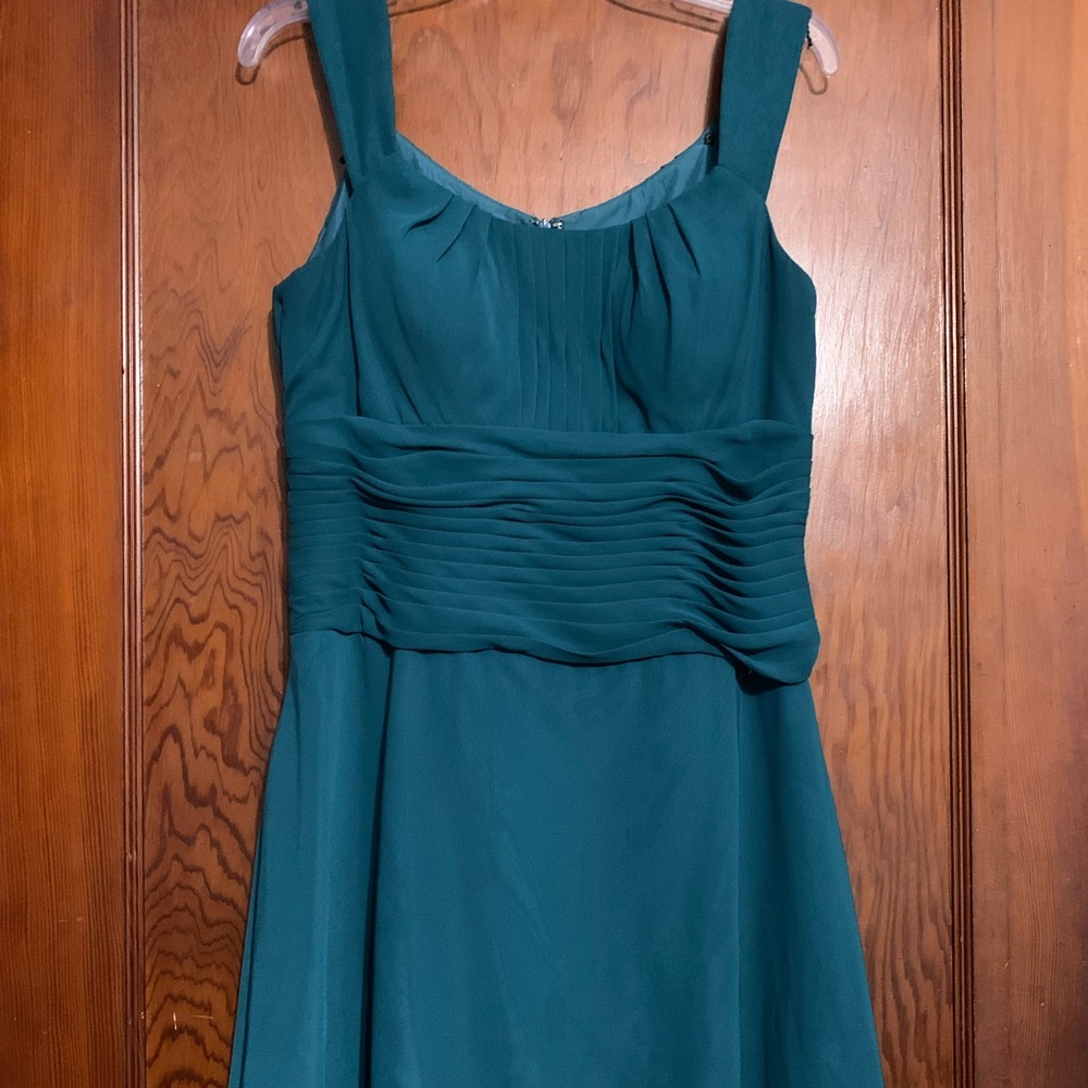 Azazie Teal Sleeveless Bridesmaid Dress